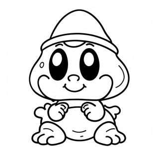 Page A Colorier Du Personnage Goomba Mignon 19949-18610