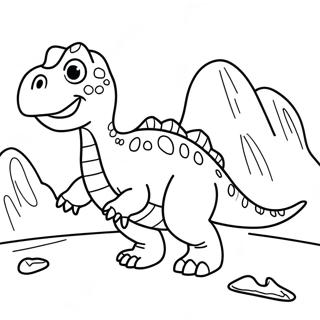 Page A Colorier Dinosaure 1-2