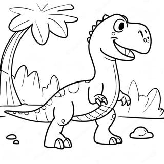 Page A Colorier Dinosaure 1-4