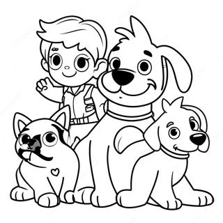 Page A Colorier De Ryder Avec Ses Amis Chiots 20101-18714