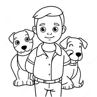 Page A Colorier De Ryder Avec Ses Amis Chiots 20101-18716