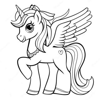 Page A Colorier Celestia Mon Petit Poney 20151-18742