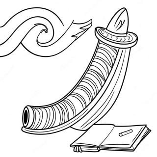 Page A Colorier Du Shofar De Yom Kippour 20262-18836