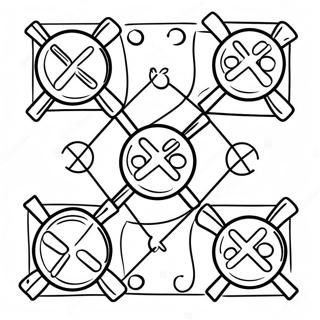 Page A Colorier Du Plateau De Jeu Tic Tac Toe 20311-18870