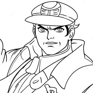 Page A Colorier De Jotaro Kujo En Action 20322-18882