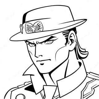 Page A Colorier De Jotaro Kujo En Action 20322-18883