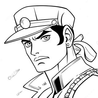 Page A Colorier De Jotaro Kujo En Action 20322-18884