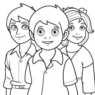 Page A Colorier Luca Avec Des Amis 2032-1671