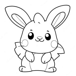 Page A Colorier Mignon Pokemon Lapin 20332-18889