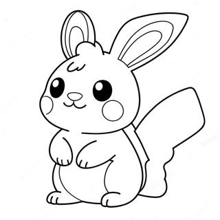 Page A Colorier Mignon Pokemon Lapin 20332-18892