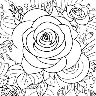 Page A Colorier Roses 20371-18919