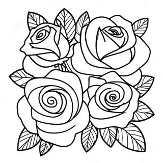 Page A Colorier Roses 20371-18920