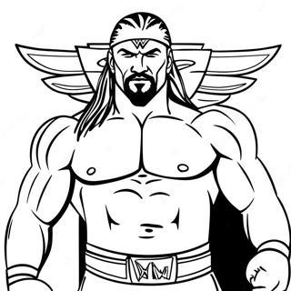 Page A Colorier Superstar Wwe Personnalisee 20392-18937