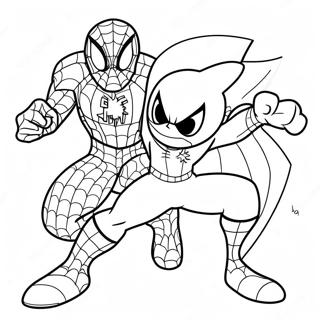 Page A Colorier De Lequipe Spiderman Et Sonic 20422-18962