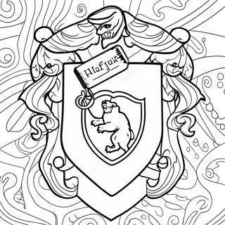 Page A Colorier Du Blason De Hufflepuff 20461-18990