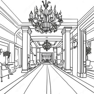 Page A Colorier Du Hall Dun Hotel De Luxe 20492-19018