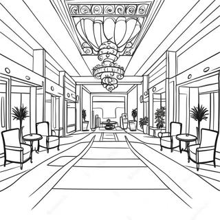 Page A Colorier Du Hall Dun Hotel De Luxe 20492-19019