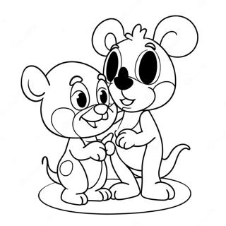 Page A Colorier Mignons Valentines Disney 2051-1684