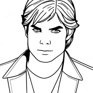 Page A Colorier De Damon Salvatore En Action 20522-19043