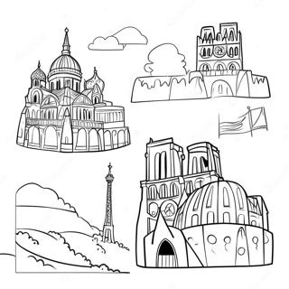 Page A Colorier Monuments Colores De France 2062-1693