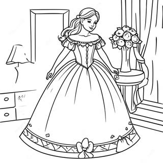 Page A Colorier Disabella Dans Sa Belle Robe 20652-19145