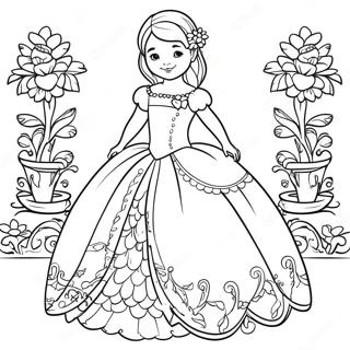 Page A Colorier Disabella Dans Sa Belle Robe 20652-19146