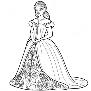 Page A Colorier Disabella Dans Sa Belle Robe 20652-19148