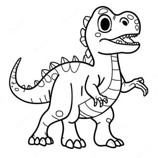 Page A Colorier De Dinosaure Effrayant 20691-19176