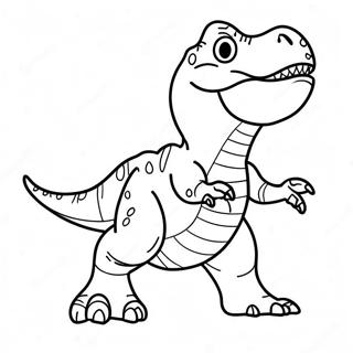 Page A Colorier De T Rex Rugissant 20692-19179