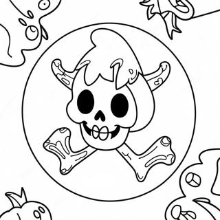 Page A Colorier Logo Spirit Halloween Effrayant 20722-19204