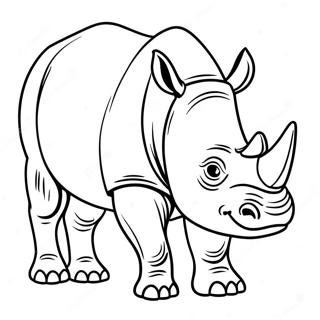 Page A Colorier De Rhinoceros 20952-19375