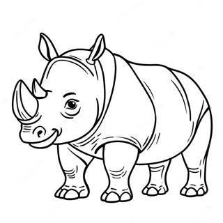 Page A Colorier De Rhinoceros 20952-19376