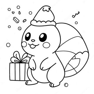 Pokemon De Noël Pages À Colorier