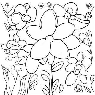 Page A Colorier Des Fleurs De Printemps 21123-19510