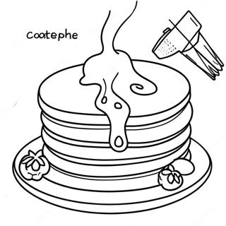 Page A Colorier Des Crepes Ihop Avec Du Sirop 21143-19525