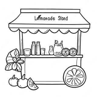 Page A Colorier Stand De Limonade Rafraichissante 21203-19574