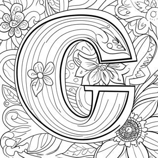 Page A Colorier De La Lettre G 2121-1739