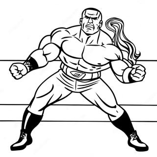 Page A Colorier Pose Daction Superstar Wwe 21223-19589