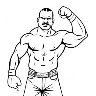 Page A Colorier Pose Daction Superstar Wwe 21223-19591