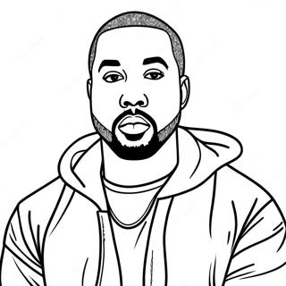 Page A Colorier De Kanye West 21292-19643