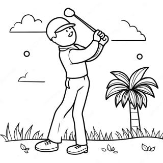 Page A Colorier De Golf 2131-1748