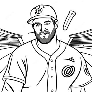 Page A Colorier De Bryce Harper 21352-19691