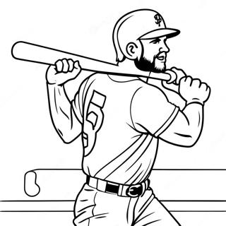 Page A Colorier De Bryce Harper Avec Une Batte 21353-19694