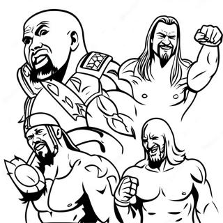 Page A Colorier Des Superstars Wwe En Action 21373-19711