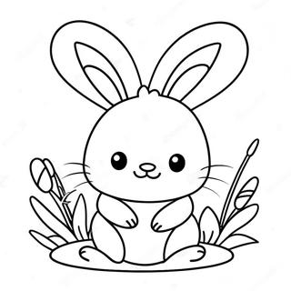 Page A Colorier De Lapin Kawaii 21382-19715