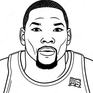 Kevin Durant Pages À Colorier