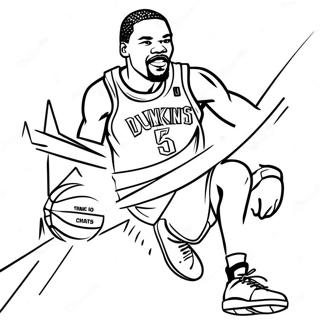 Page A Colorier De Kevin Durant Dunkant Au Basket 21453-19773