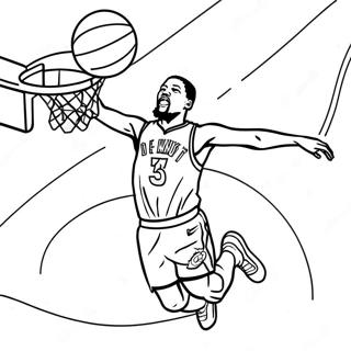 Page A Colorier De Kevin Durant Dunkant Au Basket 21453-19776