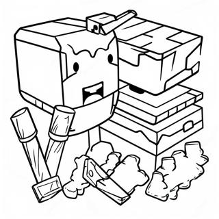 Page A Colorier Des Outils Minecraft 21492-19946