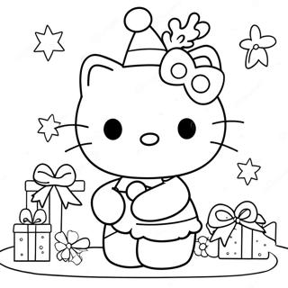 Page A Colorier De Hello Kitty Noel 21522-19828